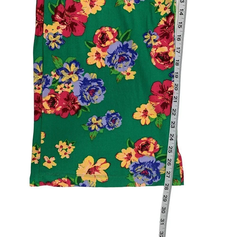 Rouge Collection Women's Floral Green Lounge Pants